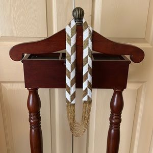 Beaded, multi-strand collar necklace